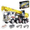 YANYUESHOP Kit de Construction de Grue Technic - 1205 véhicules de Construction de grues sur chenilles télécommandées avec Mo