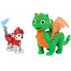 PAW PATROL, Ensemble de Figurines daction de Marshall et Dragon Jade de Rescue Knights - Jouets pour Enfants à partir de 3 A