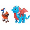 PAW PATROL, Ensemble de Figurines daction de Marshall et Dragon Jade de Rescue Knights - Jouets pour Enfants à partir de 3 A