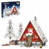LAKIN Noël hiver ville ville Street View équipé de 2355 pièces de Noël refuge les bâtiments ensemble jouet Street View équipé