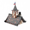 EnWind Modèle de maison médiévale Tudor, kit de maison de pirate, blocs de construction modulaires, compatibles avec larchit