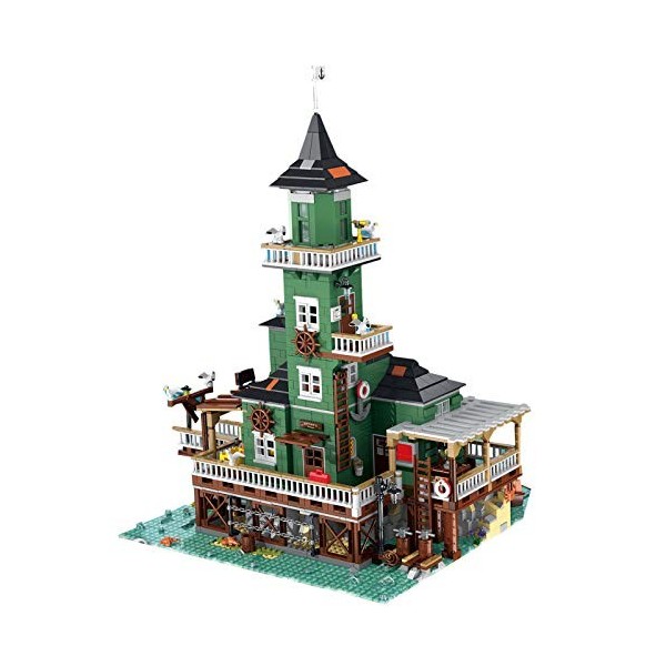ASSA – Ensemble de construction modulaire de 3 452 pièces, modèle de phare de bateau de pêche, compatible avec Lego Old Fishi