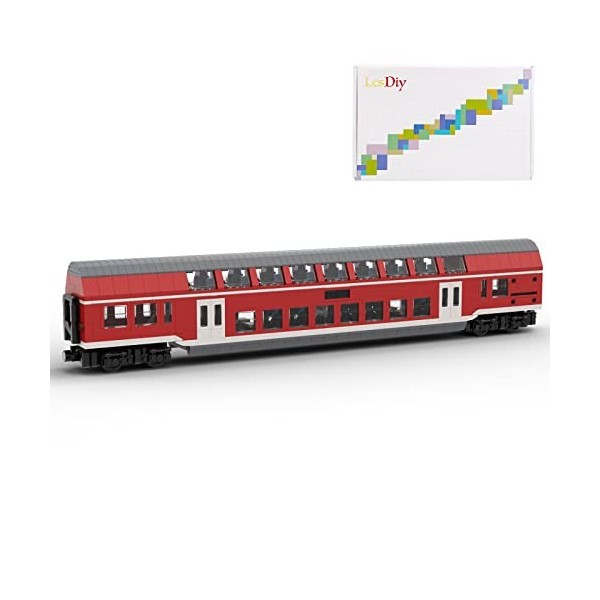 ASSA Technic Regional Express Control Car DABpbzfa 767 Kit de construction de bus à double étage 1634 pièces compatible avec 