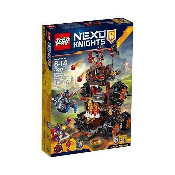 LEGO Nexo Knights 70321 General Magmars Siege Machine of Doom Building Kit 516 Piece by LEGO