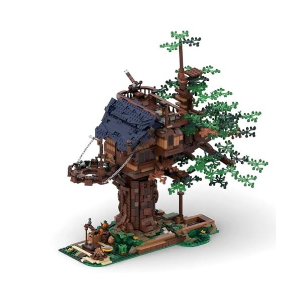 Modulaire Architecture Blocs De Construction 2374pièces MOC New Life Tree House Nano Micro Blocs De Construction Mini Ensembl