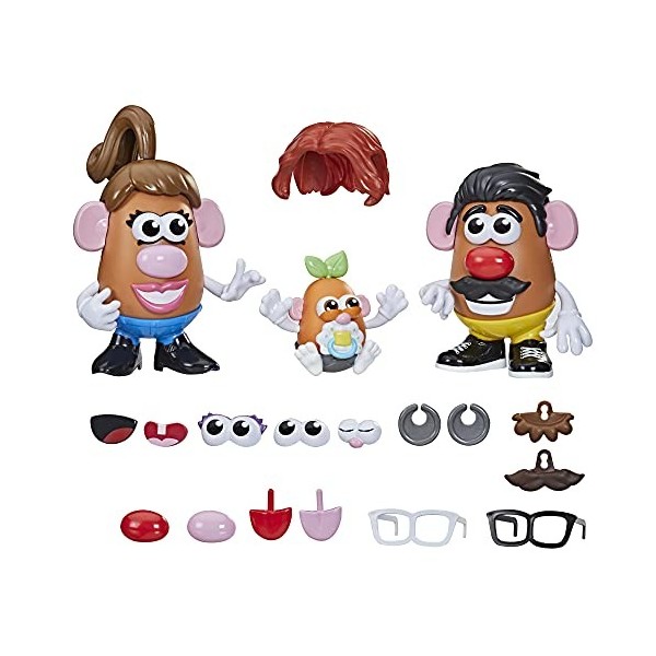 Mr Potato Head, La Famille Patate, 45 pièces pour Personnaliser la Famille Patate, Jouet pour Enfants, dès 2 Ans