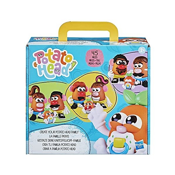 Mr Potato Head, La Famille Patate, 45 pièces pour Personnaliser la Famille Patate, Jouet pour Enfants, dès 2 Ans