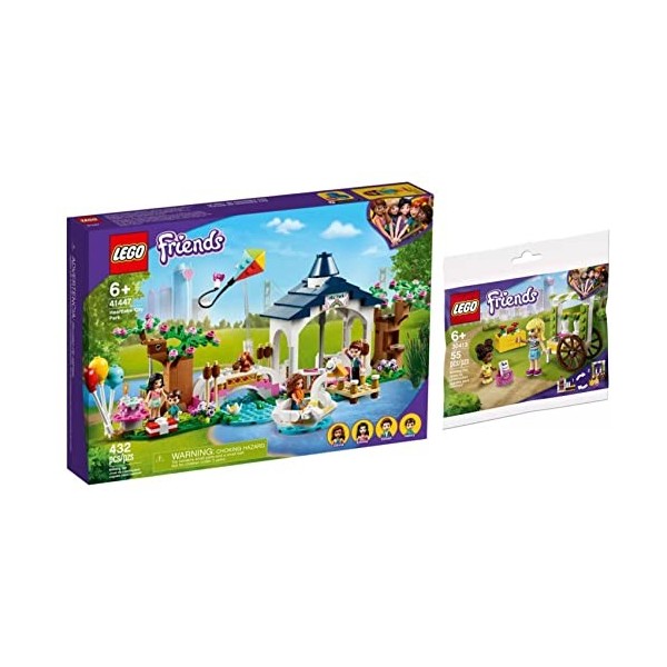 LEGO Friends Heartlake City Park 41447 + chariot de fleurs 30413 