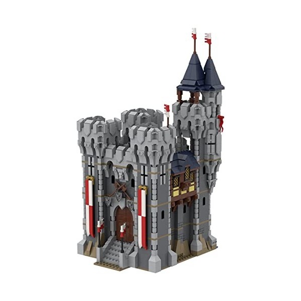 WUBA Lot de 2155 blocs de construction, thème médiéval faucon, maintien impénétrable du château modèle de construction, haute