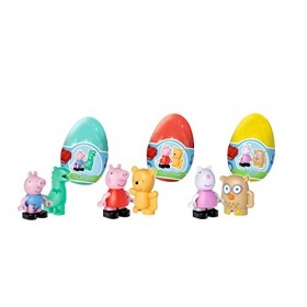 BIG-Bloxx Peppa Pig Funny Eggs – Complément des Ensembles de Jeu de la Gamme BIG-Bloxx – Trois Figurines avec « Peluches » em