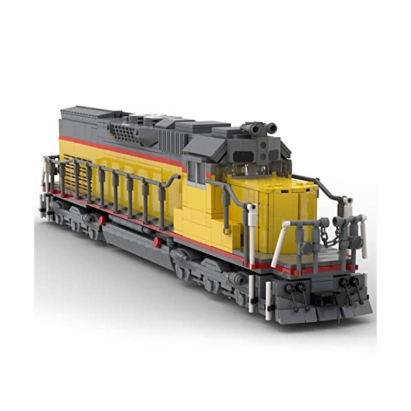 Generic Pacific SD40T-2 Lot de 1961 blocs de construction de train rétro pour adultes - Compatible avec Lego