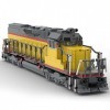 Generic Pacific SD40T-2 Lot de 1961 blocs de construction de train rétro pour adultes - Compatible avec Lego