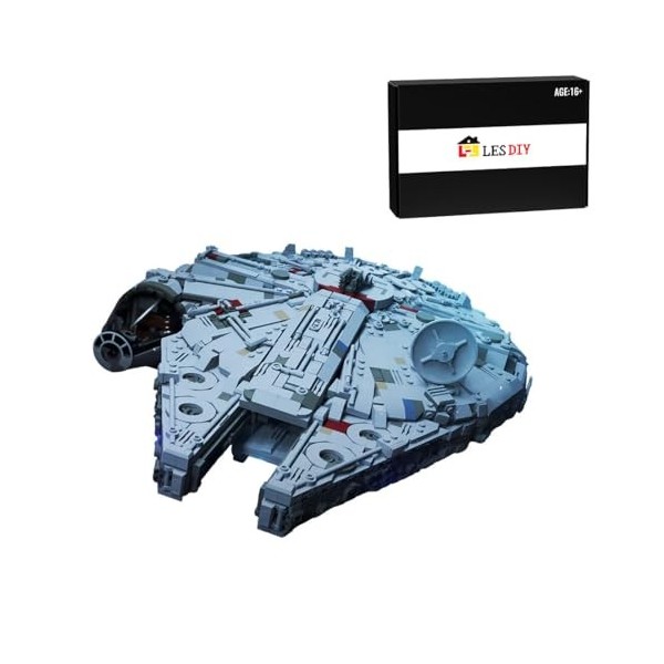 WUBA Blocs de construction de vaisseau spatial, Sci-Fi Interstellaire War Spaceship Millennium Falcon - Jeu de construction, 