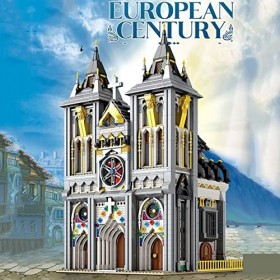 Bâtiments Modulaires, Ensemble De Construction De Modèles Darchitecture Déglise Européenne, Jouet De Construction 3468 Pièc