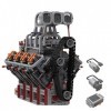 Novaray Technique OHV 5.0LV8 - Jeu de construction moteur - 2106 pièces - Modèle MOC - Jouet créatif - Compatible avec Lego