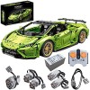 SEREIN Kit de construction technique pour voiture de sport Lamborghini - 3358 pièces - 1:8 - Télécommandé - Kit de constructi