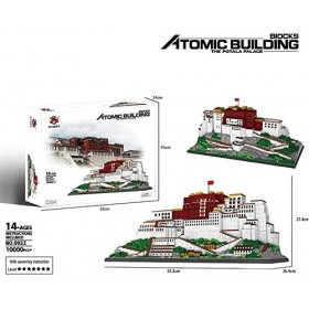WMDSYGD Briques Créatives 10000pcs + Chine Architecture The Potala Palace Modèle DIY Mini Blocs de Diamant Brick Building Set