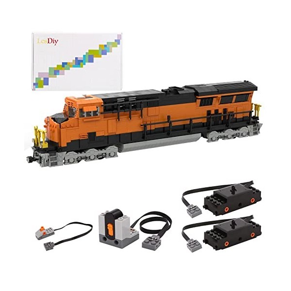 LAKIN Technic Train Blocs de Construction, Dynamique Rétro Maquette de Locomotive ES44AC, Jeu de Construction Compatible avec