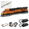 LAKIN Technic Train Blocs de Construction, Dynamique Rétro Maquette de Locomotive ES44AC, Jeu de Construction Compatible avec