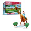 CRAZE Bibi & Tina Set Cheval Figurine Concours dObstacle Figurine de Jeu Tina & Amadeus Jouets Chevaux Figurine Animaux 1463