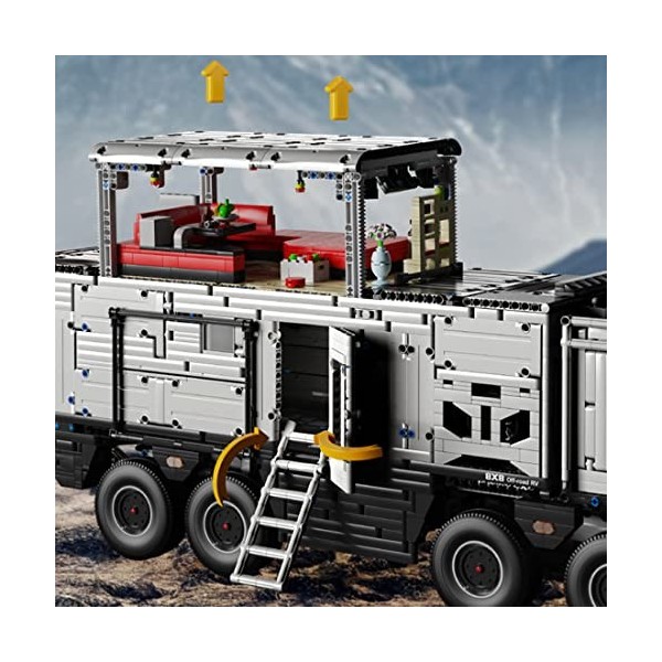 WangSiwe Mche 6080 Pcs Technic Jeu de Modèles de Blocs de Construction de Camion Tout-Terrain Pour Véhicule de Loisirs, Compa