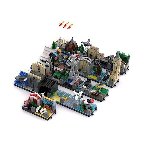 Blocs de Construction de Films, MOC-74314 Toutes Les scènes Classiques dans Les Films, Jouet de Collection MOC 2179PCS Col