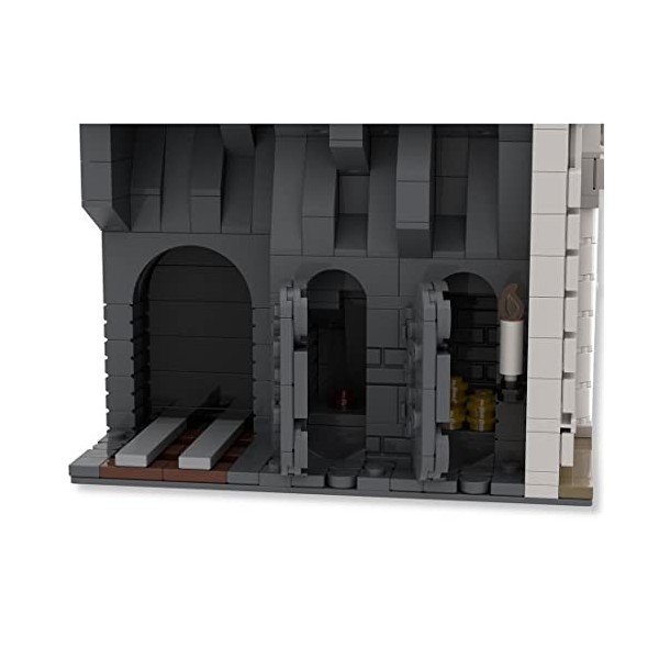 WangSiwe Diagon Alley Bank Building Block, Blocs de Construction de Banque de Scène de Film Magique Compatibles Avec 2060 Pi