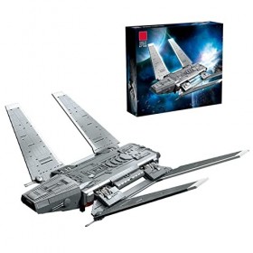 Blocs de Construction du Kit de Modèle Zeta Class Cargo Shuttle Kit de Construction de Vaisseau Spatial Sci-Fi, Jouets de Con