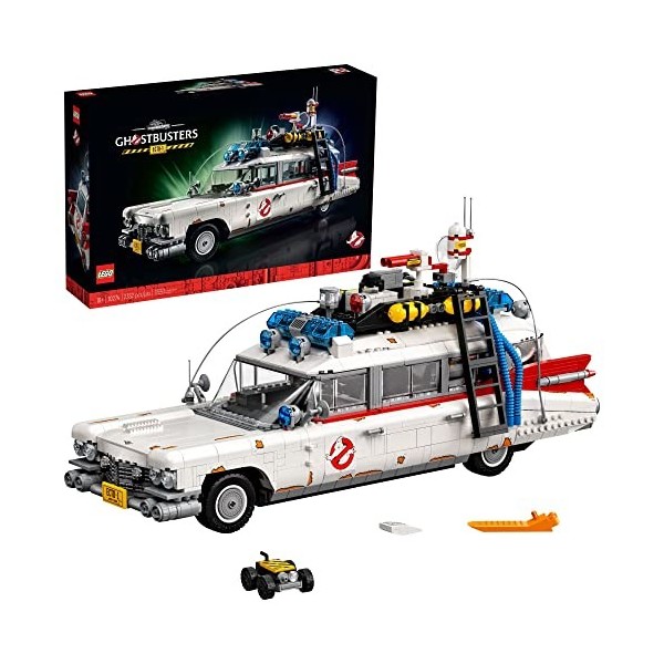 LEGO Icons Ghostbusters ECTO-1 10274 Kit de voiture pour adulte, idée cadeau pour homme, femme, elle, lui, modèle à collectio