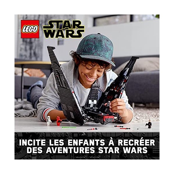LEGO 75256 Star Wars La Navette de Kylo Ren, Set de Construction Shuttle avec 2 tireurs à Ressort, Collection de LAscension 