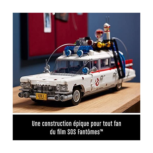LEGO 10274SIOC Creator Expert ECTO-1 SOS Fantômes, Jeu de Voiture à Construire pour Adultes, modèle de Collection à Exposer, 