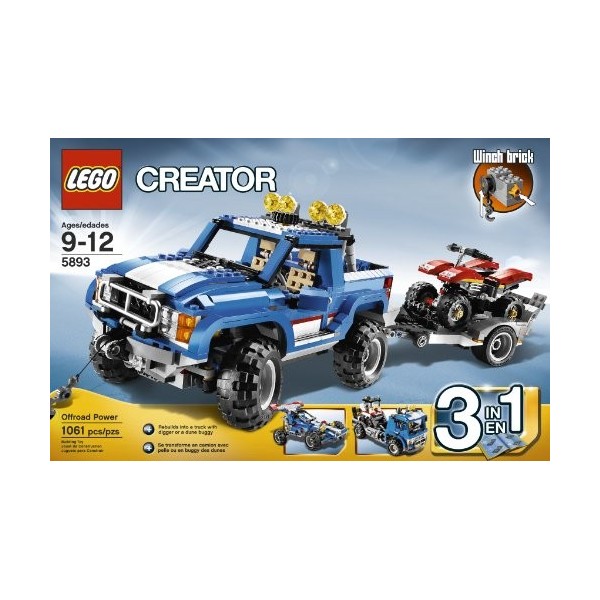 Lego – 5893 – Lego Creator – Le Tout-Terrain et son Quad – 1061 Pieces