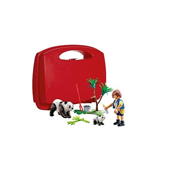 Playmobil 70105 City Life Panda Caretaker Large Carry Case Set 21.0 x 5.5 x 16.3 cm, Multicolor