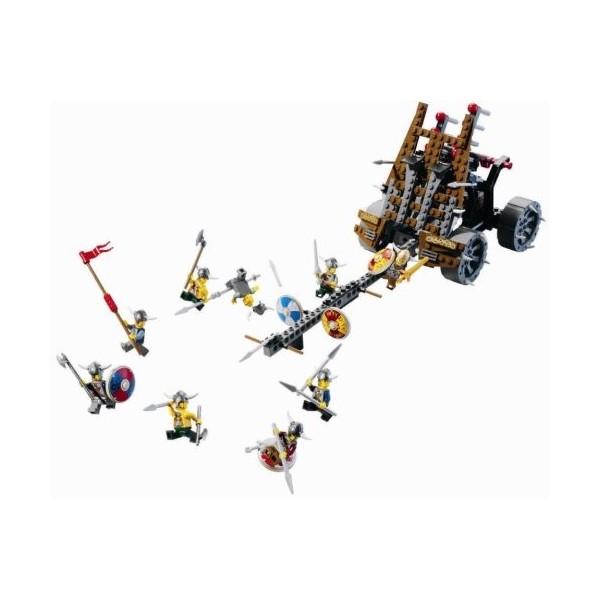 Lego- 7020 - Construction - Une Armée de Vikings tirant Un Chariot dartillerie Lourde V29