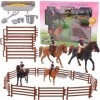 Toyland® - Ensemble de Jeu avec clôture pour Chevaux et sauts - Jouets équestres