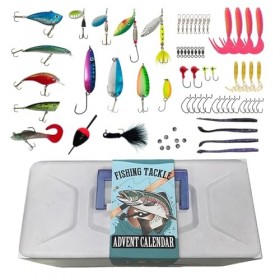 Calendrier De Lavent 2023 Pêche - 1/2pcs Calendrier De LAvent Compte À Rebours De Noël Pour Pêche,Calendrier De Lavent Pec