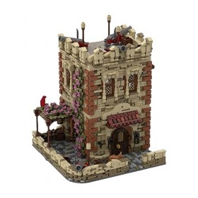 Aetheria Blocs de construction darchitecture médiévale - Maison de lîle Saber - Jouet à monter créatif - Compatible avec Le