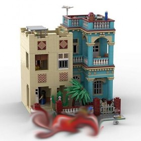 Modulaire Architecture Blocs De Construction 2906pièces MOC Havana House Nano Micro Blocs De Construction Mini Ensemble De Jo