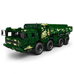 YESHIN 20008 Technologie Réservoirs Bâtiment Blocks, 4848 Pièces CJ-10 Militaire Rocket Vehicle, Télécommande Military Tank a