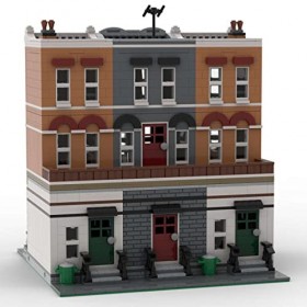 Taov Lot de blocs de construction MOC-115624 Place Street View - Cadeau éducatif pour enfants et adultes 10 ans 2581 PCS 