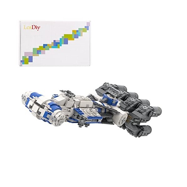 YANYUESHOP Ensemble de Construction de Vaisseau Spatial Technic, 1903 pièces MOC-73874 Micro Blockade Runners Tantive IV Libe