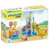 PLAYMOBIL 71326 1.2.3: Aire de Jeux avec Toboggan géant pour Les Tout-Petits afin de découvrir Les Fonctions de Base, Jouet p