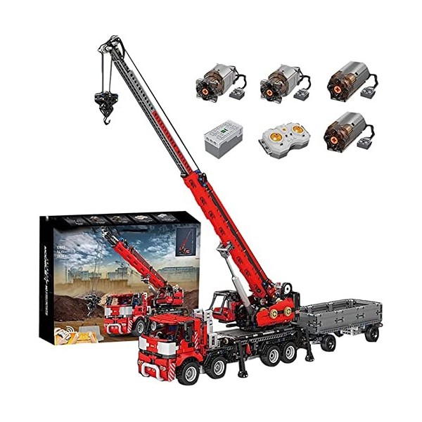 Kits de Construction Jouets pour Camions Sur Pilotis Télécommandés, Kits de Mini Blocs Construction pour Enfants et Adultes, 