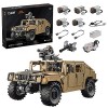 HYZH Technic Off-Road Buggy Kit pour Humvee, 3935 Pièces 1/8 Technic SUV Tout-Terrain Jeu de Construction, Compatibles avec L