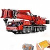 Onenineten Technic Grue Camion Jeu de Construction, 2.4Ghz/APP 6CH RC Camion à Flèche avec Moteur et Télécommande, 4460 Pièce