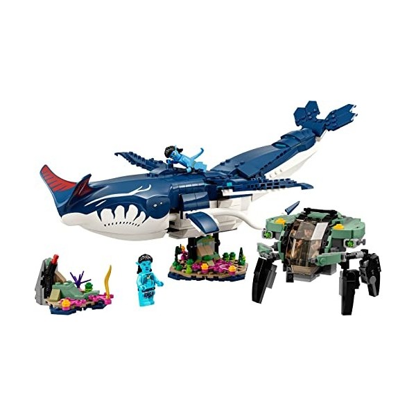 Lego Avatar Lot de 4 : 75579 Payakan le Tulkun et combinaison de crabe, 75578 Le récif de Metkayina, 75576 Aventure Skimwing 