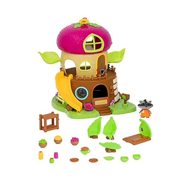 Lil Woodzeez - 64701Z - Cabane de Gland - Jeux et Accessoires en Miniature - Ensemble de 19 pièces - Maison, Personnage et A