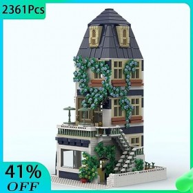 Modulaire Architecture Blocs De Construction 2361pièces MOC Modular Florist with 3-Story Apartment Nano Micro Blocs De Constr