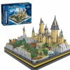 KOAEY Château Hogwarts Briques de construction, 7580 pièces Château Jouets Architecture Magicien Château Modèle Compatible av