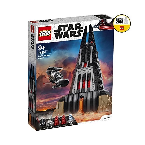 LEGO 75251 Star Wars Le château de Dark Vador, Ensemble de construction avec modèle TIE Advanced Fighter et 2 figurines Dark 